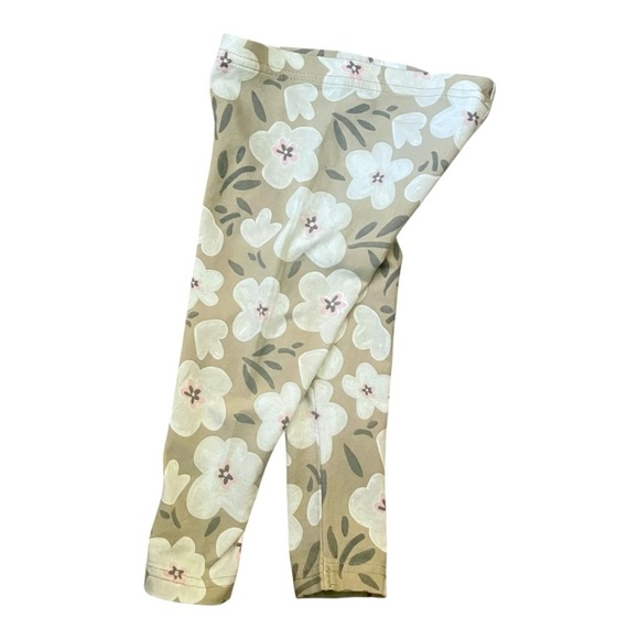 Carter’s casual Floral Print grey leggings pull-on elastic waist Girls 18 Mo - Picture 6 of 8